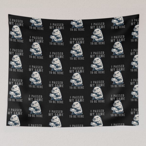 Item preview, I paused my game to be here retro capybara designed and sold by franky-and-art.