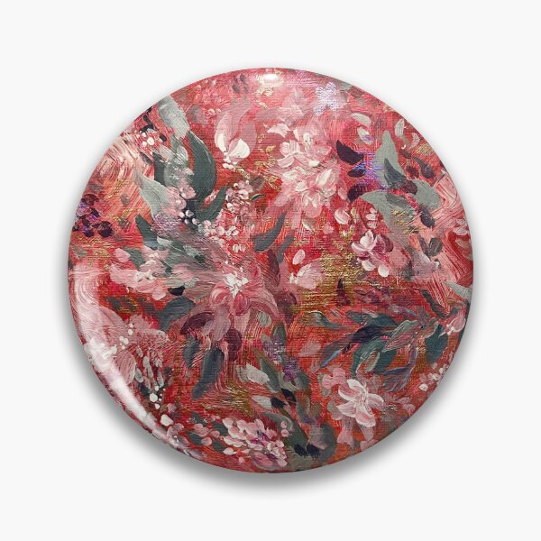 Item preview, Pink Abstract Flower Original Painting Freya Ellis designed and sold by Fly on the Wall Art.