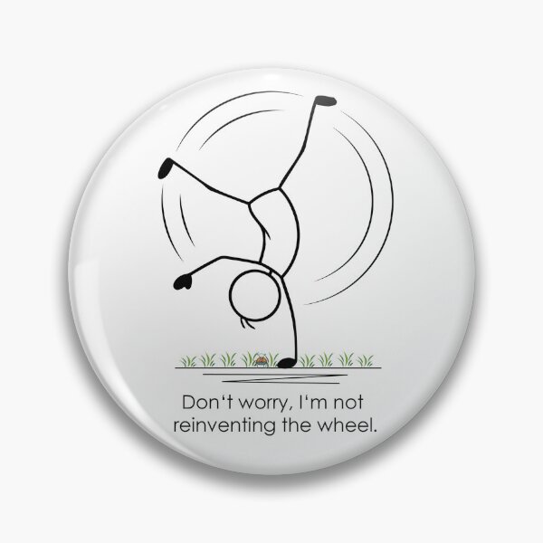 Item preview, Handstand in the Wheel – clever minimalist line art designed and sold by Herzbaumatelier.