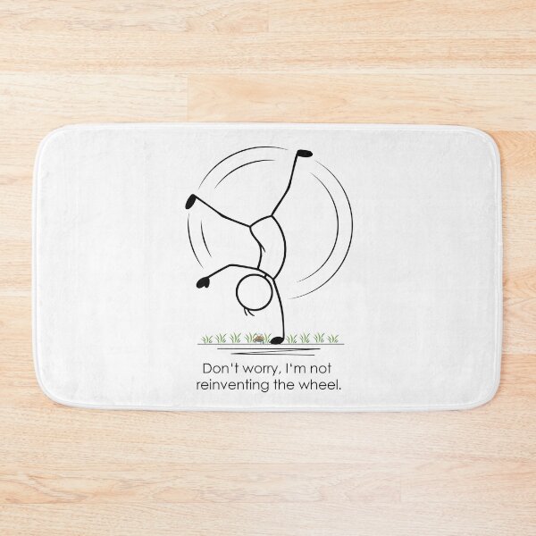 Item preview, Handstand in the Wheel – clever minimalist line art designed and sold by Herzbaumatelier.