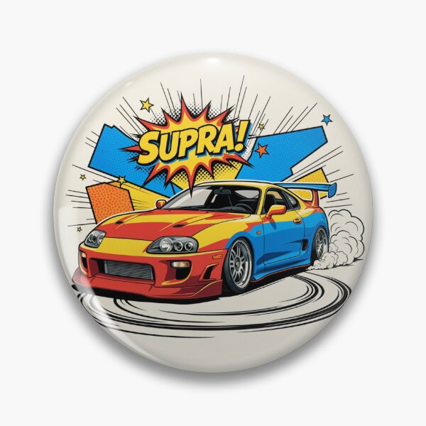 Item preview, Toyota Supra Pop Art Drift – JDM Comic Style Design designed and sold by GT Garage.