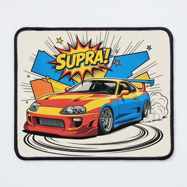Item preview, Toyota Supra Pop Art Drift – JDM Comic Style Design designed and sold by GT Garage.