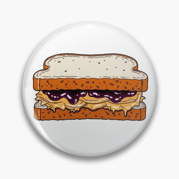 Item preview, National PB&J Day Peanut Butter Jelly Sandwich Sticker designed and sold by GymTanLaundry.