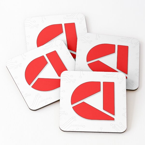 Item preview, D.E.R.P. Corp Icon Coaster designed and sold by DerpStahp.