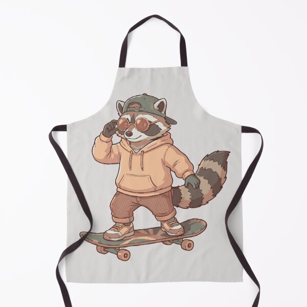 Item preview, Retro Raccoon Skater designed and sold by Lau's Studio.