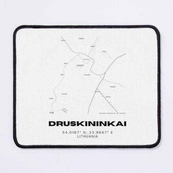 Item preview, Druskininkai Lithuania Minimalist Map Poster | Spa City Map Wall Art designed and sold by RM-Journey.