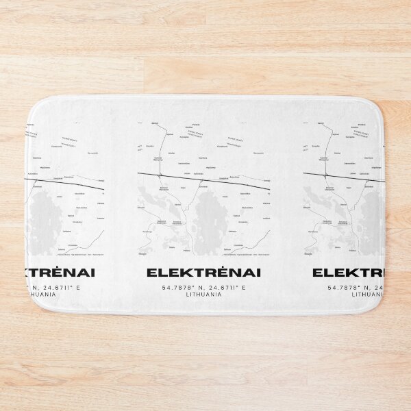 Item preview, Elektrėnai Lithuania Minimalist Map Art | Modern City Layout Poster designed and sold by RM-Journey.