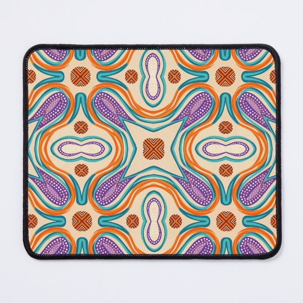 Item preview, Vibrant Abstract Geometric – Boho Curves & Colorful Wall Decor for Girly Bedrooms designed and sold by RidaSalArt.