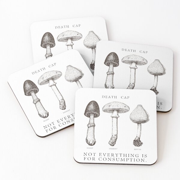 Item preview, Dangerous Mushroom Dark Cottagecore Aesthetic - Not Everything Is For Consumption designed and sold by Mysticgroovegoods.