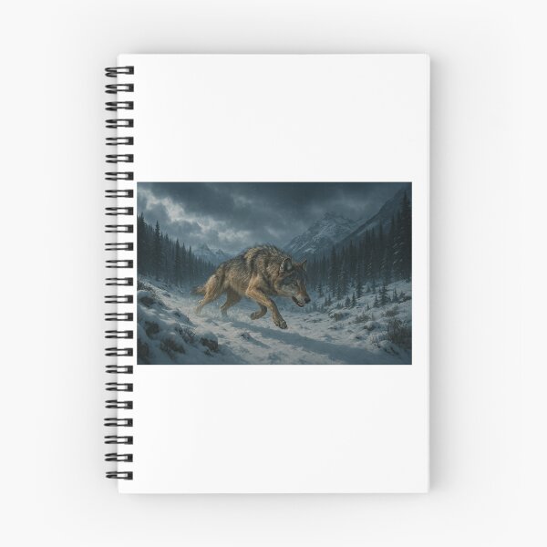 Item preview, Wild Wolf in the Snow – Mountain Spirit Artwork designed and sold by ZolaDesings.