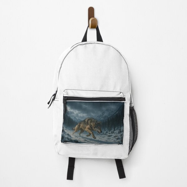 Item preview, Wild Wolf in the Snow – Mountain Spirit Artwork designed and sold by ZolaDesings.