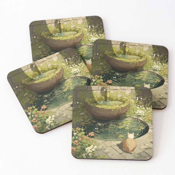 Item preview, Water in Bloom – Cozy Spring Fountain designed and sold by JLCableStudio.