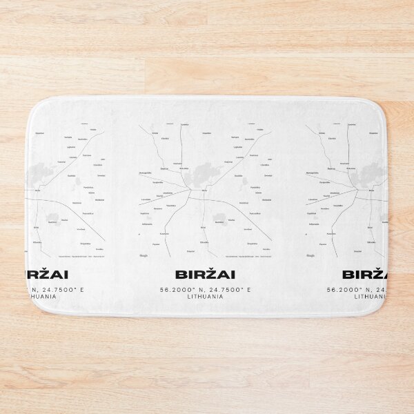 Item preview, Biržai Lithuania Minimalist Map Art | Modern City Map Poster designed and sold by RM-Journey.