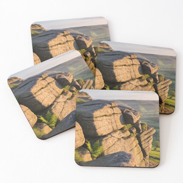 Item preview, Stanage Edge Peak District Landscape – Realistic British Countryside designed and sold by QuietCanvasArtworks.
