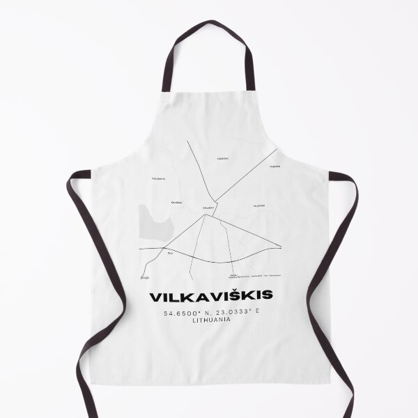 Item preview, Vilkaviškis Lithuania Minimalist Map Poster | Clean Street Map Art designed and sold by RM-Journey.