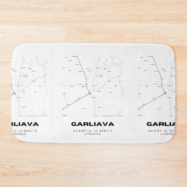 Item preview, Garliava Lithuania Minimalist Map Print | Contemporary City Poster designed and sold by RM-Journey.
