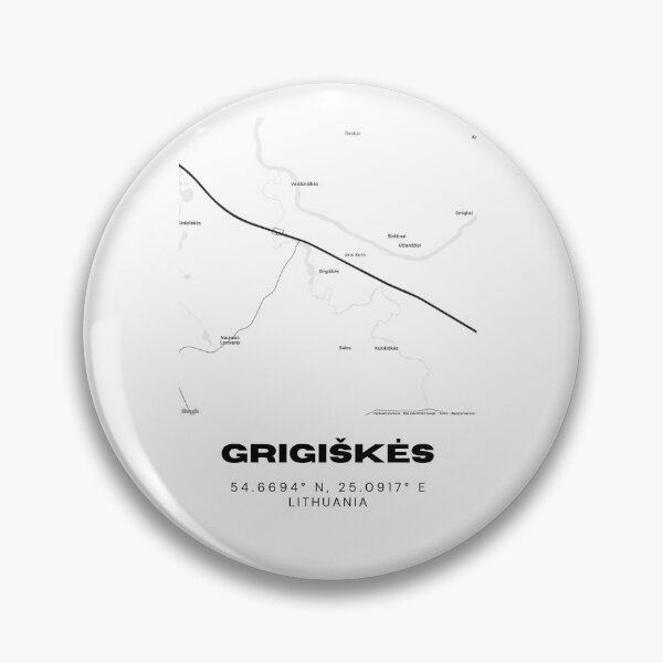 Item preview, Grigiškės Lithuania Minimalist Map Poster | Modern City Map Design designed and sold by RM-Journey.