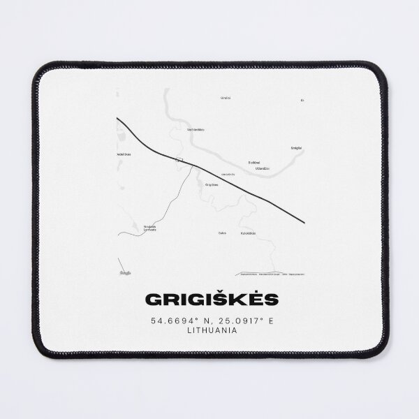 Item preview, Grigiškės Lithuania Minimalist Map Poster | Modern City Map Design designed and sold by RM-Journey.