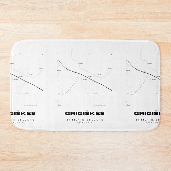 Item preview, Grigiškės Lithuania Minimalist Map Poster | Modern City Map Design designed and sold by RM-Journey.