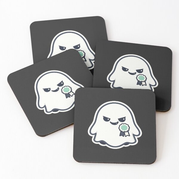 Item preview, Cute Mischievous Ghost Award Ribbon designed and sold by POD DYNASTY | Original Print On Demand T-Shirt Graphics.