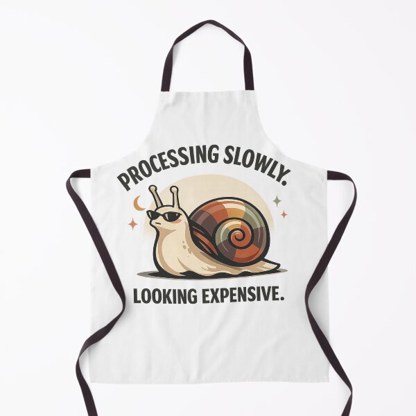 Item preview, Processing Slowly Looking Expensive Snail Retro Burnout Humor designed and sold by Teenomix.