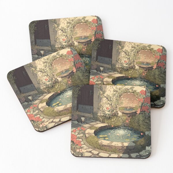 Item preview, Water in Bloom – Cozy Spring Fountain designed and sold by JLCableStudio.