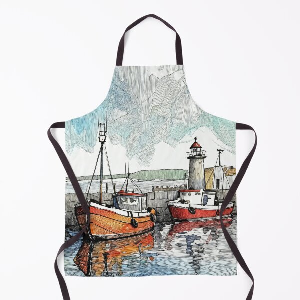 Item preview, Lighthouse and fishing boats designed and sold by sid1802.