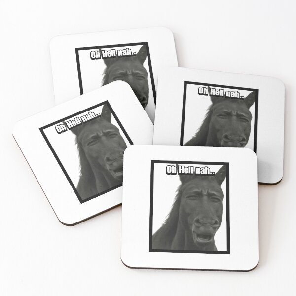 Item preview, Oh hell no horse meme designed and sold by LayersDesign.