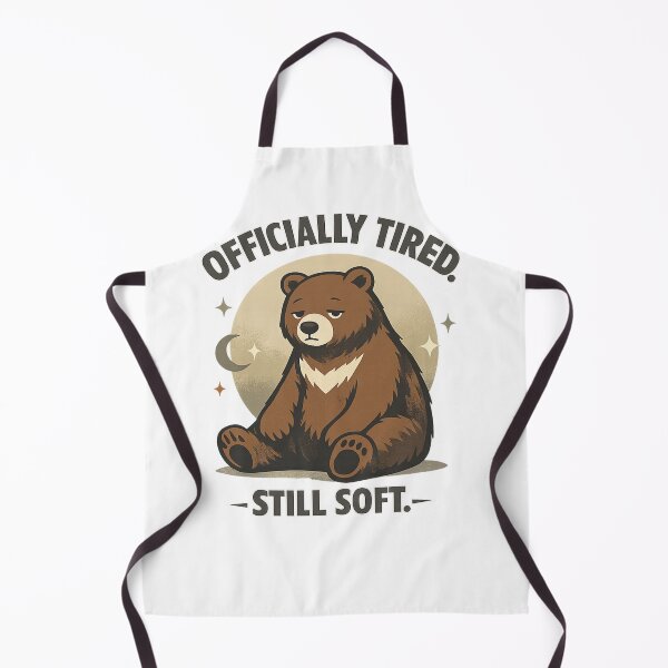 Item preview, Officially Tired Still Soft Bear Retro Burnout Humor designed and sold by Teenomix.
