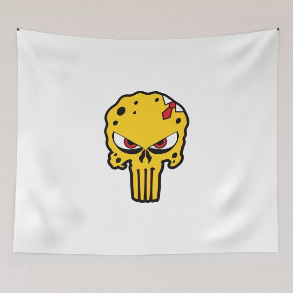 Item preview, THE PUNISH SPONGE – Dark  Skull Mashup designed and sold by grafik.