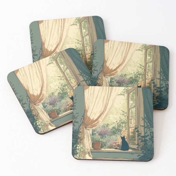 Item preview, Where Spring Enters – Cozy Open Window designed and sold by JLCableStudio.