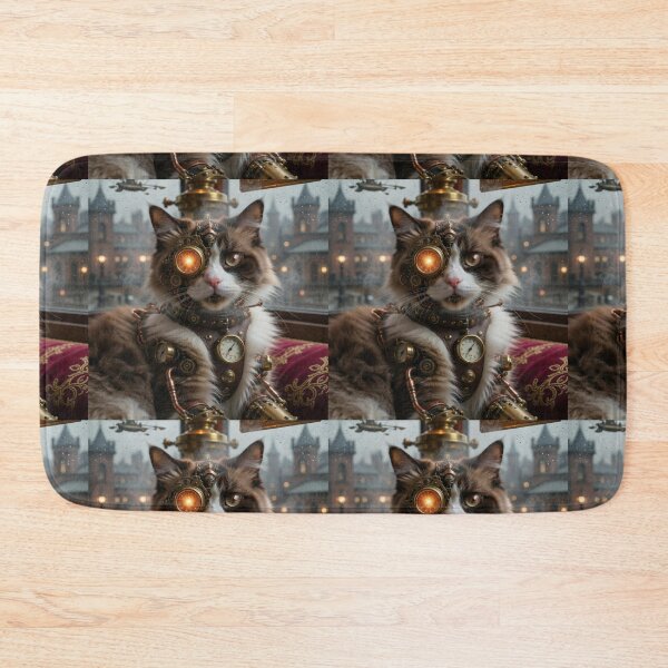 Item preview, Steampunk cat  designed and sold by HuntsmithMerch.