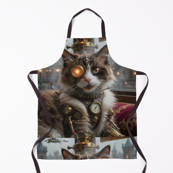 Item preview, Steampunk cat designed and sold by HuntsmithMerch.