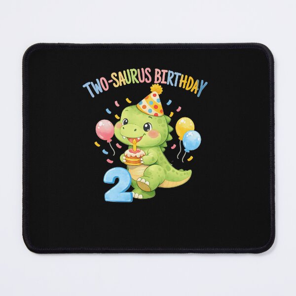Item preview,  Cute Watercolor two-Saurus funny Birthday Dinosaur party - Age 2 Boy Girl designed and sold by Adventure paradise ⭐⭐⭐⭐⭐.