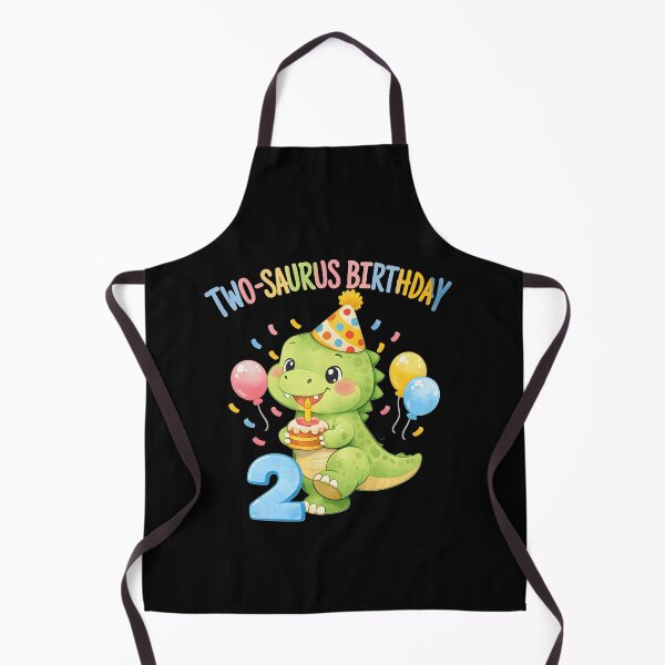 Item preview, Cute Watercolor two-Saurus funny Birthday Dinosaur party - Age 2 Boy Girl designed and sold by Adventure paradise ⭐⭐⭐⭐⭐.