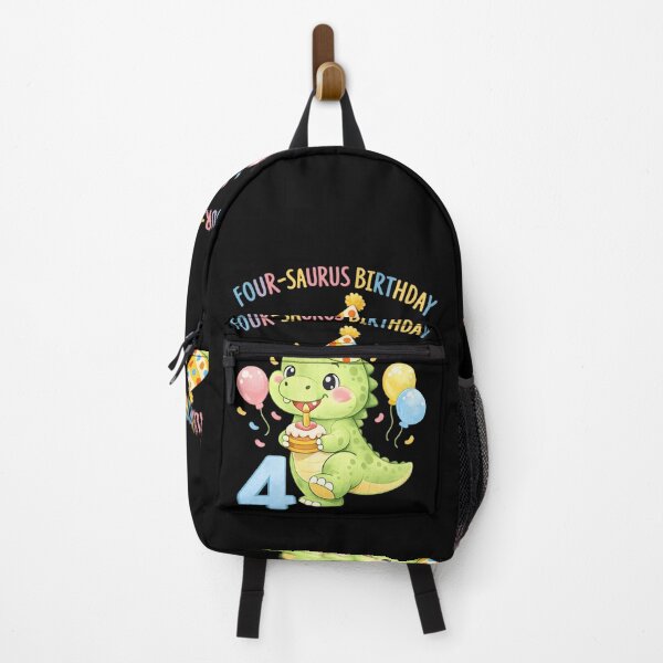 Item preview, Cute Watercolor Four-Saurus Dinosaur 4th Birthday funny Dinosaur party - Age 4 Boy Girl designed and sold by Adventure paradise ⭐⭐⭐⭐⭐.