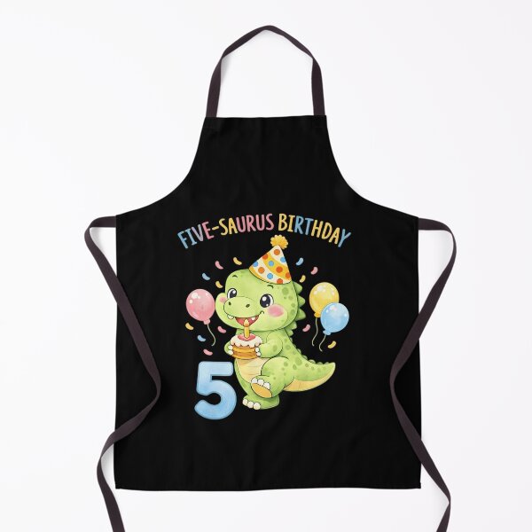 Item preview, Cute Watercolor Five-Saurus Dinosaur 5th Birthday Dinosaur party - Age 5 Boy Girl designed and sold by Adventure paradise ⭐⭐⭐⭐⭐.