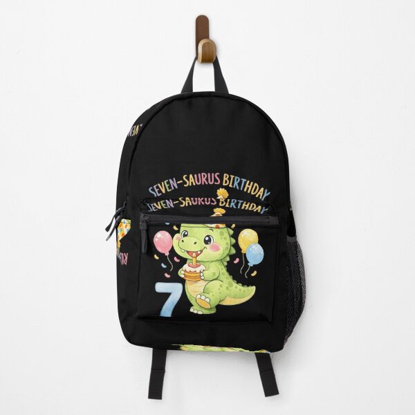 Item preview, Cute Watercolor Seven-Saurus Dinosaur 7th Birthday funny Dinosaur party - Age 7 Boy Girl designed and sold by Adventure paradise ⭐⭐⭐⭐⭐.