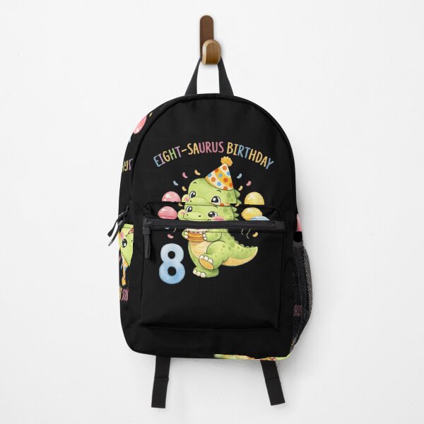 Item preview, Cute Watercolor Eight-Saurus Dinosaur 8th Birthday funny Dinosaur party - Age 8 Boy Girl designed and sold by Adventure paradise ⭐⭐⭐⭐⭐.