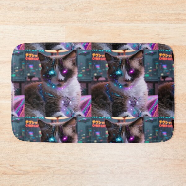 Item preview, Cyber punk cat designed and sold by HuntsmithMerch.