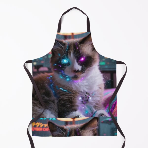 Item preview, Cyber punk cat designed and sold by HuntsmithMerch.