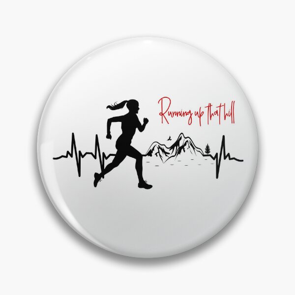Item preview, Running Up That Hill Minimalist Typography Design – Motivational Aesthetic Fitness Quote Art designed and sold by ArcticFoxStudio.