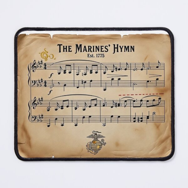 Item preview, Marine Hymn designed and sold by HardHatDogTag.