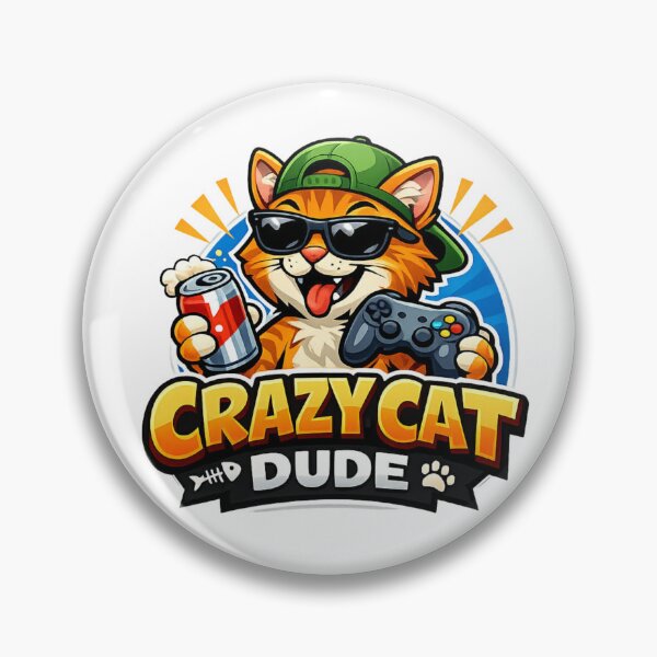 Item preview, Crazy Cat Dude designed and sold by taylortails.