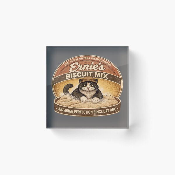 Item preview, Ernie's Biscuit Mix - Funny Cat Product Design/Domestic Cat Chaos  designed and sold by Halejo68.