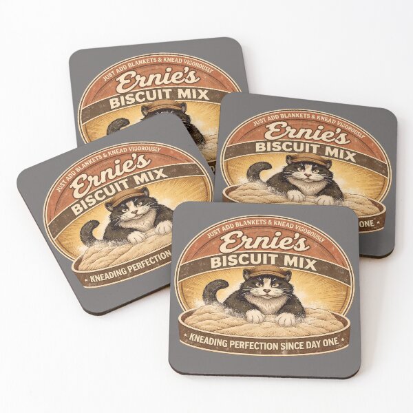 Item preview, Ernie's Biscuit Mix - Funny Cat Product Design/Domestic Cat Chaos  designed and sold by Halejo68.