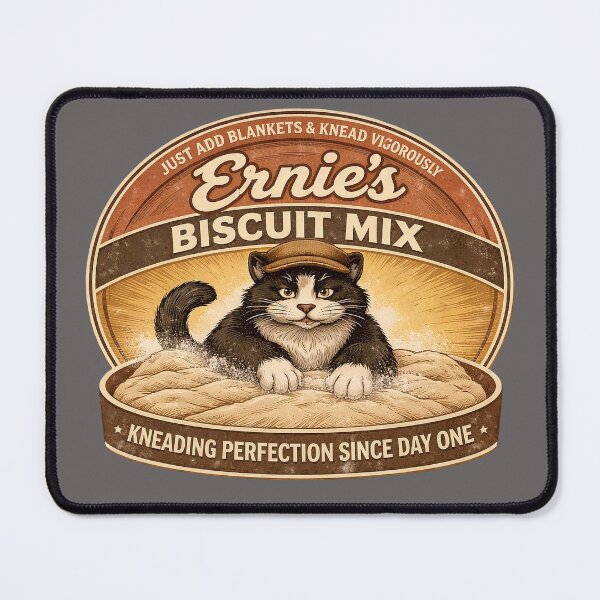 Item preview, Ernie's Biscuit Mix - Funny Cat Product Design/Domestic Cat Chaos designed and sold by Halejo68.