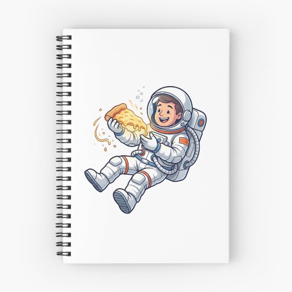 Item preview, Funny Astronaut Eating Cheesy Pizza in Outer Space Zero Gravity designed and sold by Kvarny.