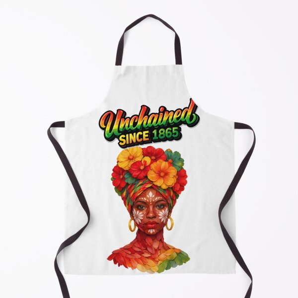 Item preview, Unchained Since 1865 – Juneteenth Afro Woman Floral Art, Black Pride Freedom Design designed and sold by ArtSpark Studio.