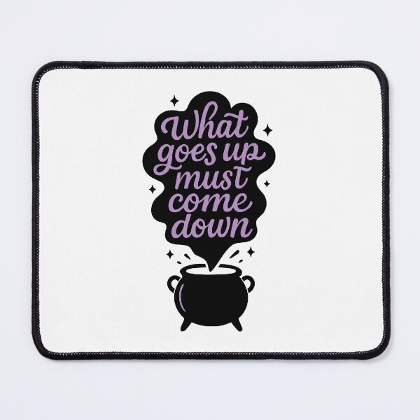 Item preview, Witchy Cauldron Quote Art - What Goes Up Must Come Down Gothic Print, Mystical Smoke Poster, Pagan Home Decor designed and sold by Apotheosis by Irie Meraki.